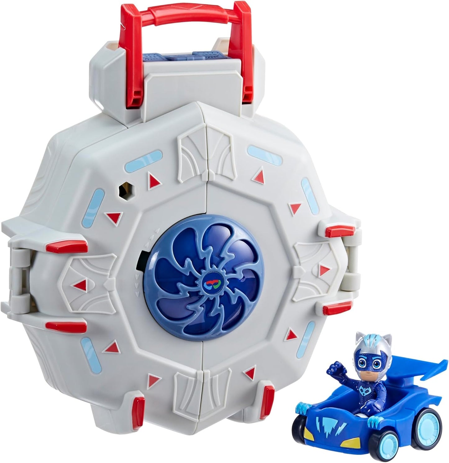 PJ Masks Conjunto Power Heroes PJ Power Q com Carro e Boneco, Brinquedos para Meninos e Meninas