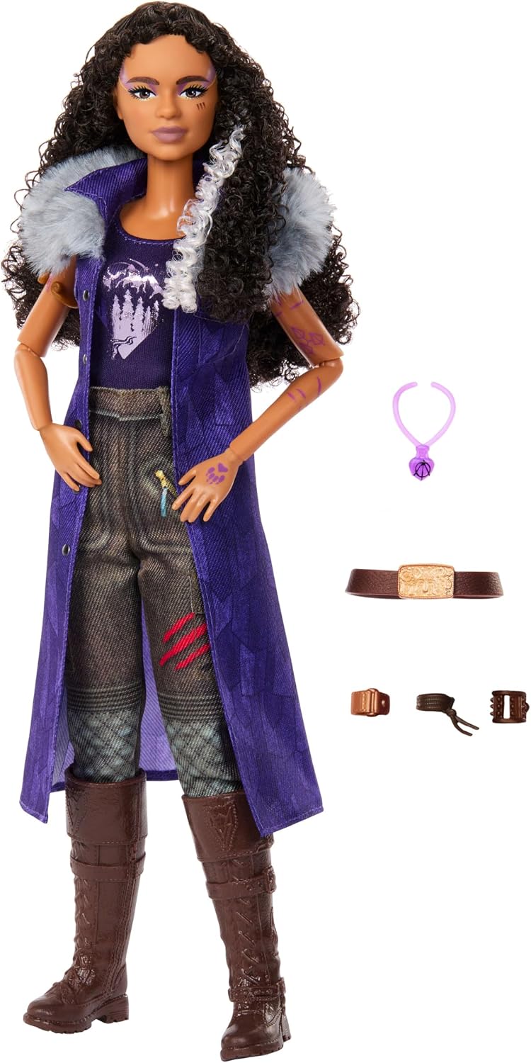 Mattel Boneca Disney Zombies 4: Dawn of the Vampires – Willa Lykensen, com roupa removível e 7 acessórios, inspirada no filme (JFG34)