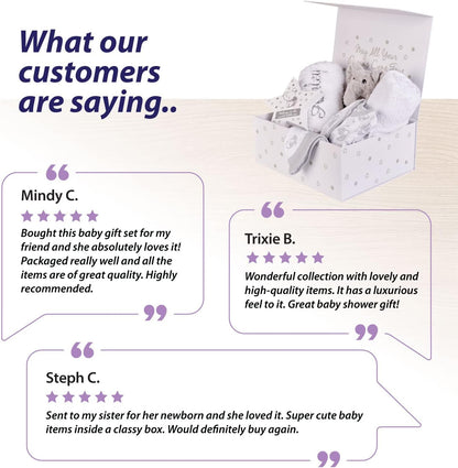 Conjunto de presentes personalizados para bebês prematuros - Cestas para recém-nascidos, Caixa de presente para bebês, Presentes para bebês da UTIN, Conjunto de presentes unissex para bebês prematuros - Cestas para recém-nascidos