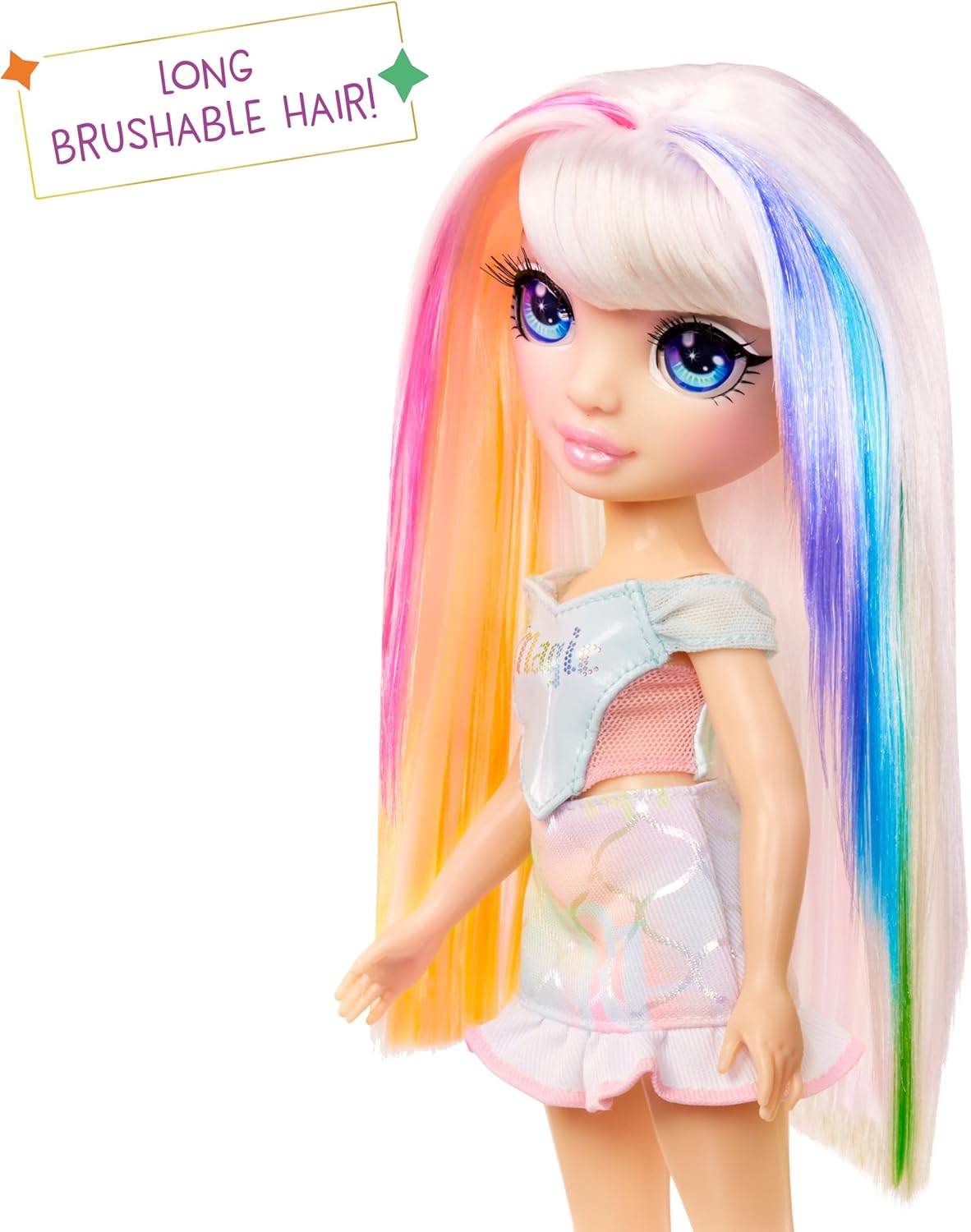 Boneca Rainbow High My Fashion Style - Amaya - Boneca fashion de 28 cm com cores do arco-íris, roupa estilosa e bolsa elegante. Brincadeira, articulada, colecionável. Para crianças de 4 a 12 anos ou mais.