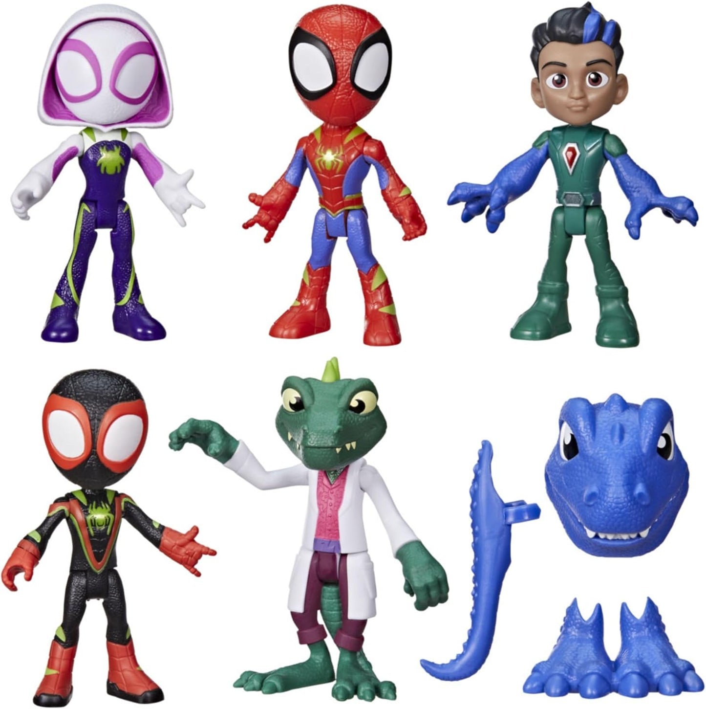 Pacote de Coleção de Dinossauros SAF do Homem-Aranha e seus Incríveis Amigos