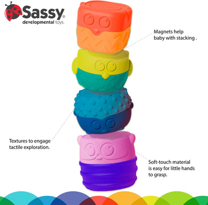 Sassy Baby STEM Magnetic Stacking Pals - 6m+