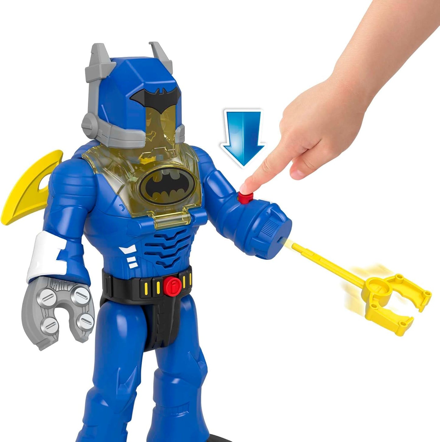 Imaginext DC Super Friends Batman Brinquedos Insider & Exo Suit Robô de 30 cm com Luzes e Sons mais Figura para Crianças a partir de 3 Anos, HGX98, Multicolorido, Médio