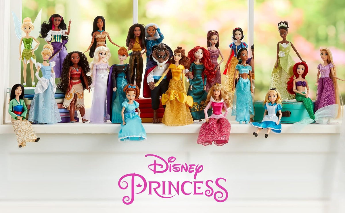 Disney Boneco Clássico Aladdin Store 32 cm – Braços, pernas e cabeça articulados, colete de cetim e faixa dourada