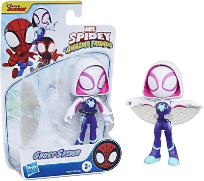 SPIDEY AND HIS AMAZING FRIENDS  Figura de ação Marvel O Homem-Aranha e os Grandes Amigos Mulher Aranha em escala de 15 cm de altura com 1 acessório para crianças a partir de 3 anos