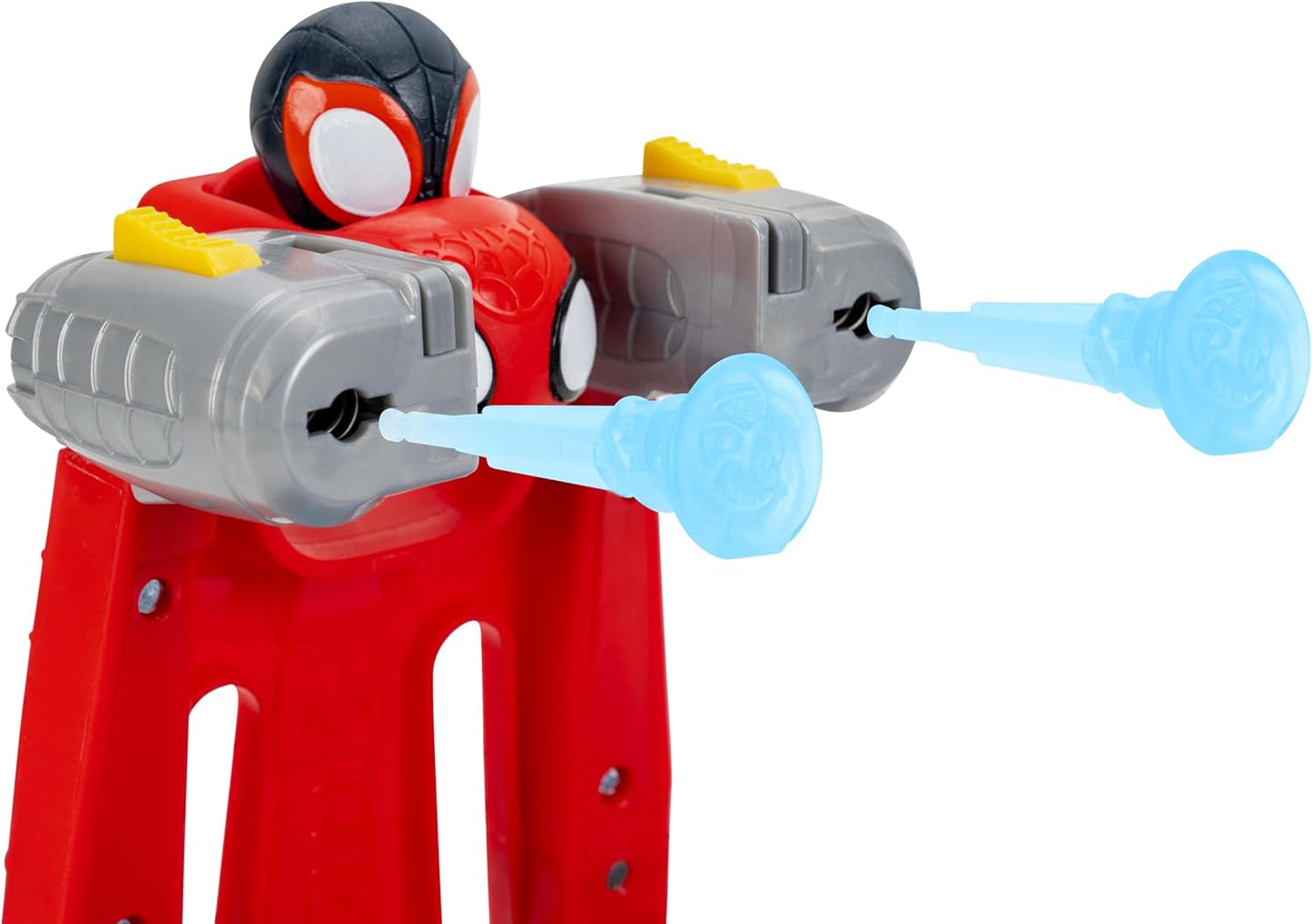 Marvel Homem-Aranha e Seus Incríveis Amigos - Veículo de Dupla Face da Equipe Homem-Aranha com Luzes, Sons e Lançadores de Teia - 28 cm