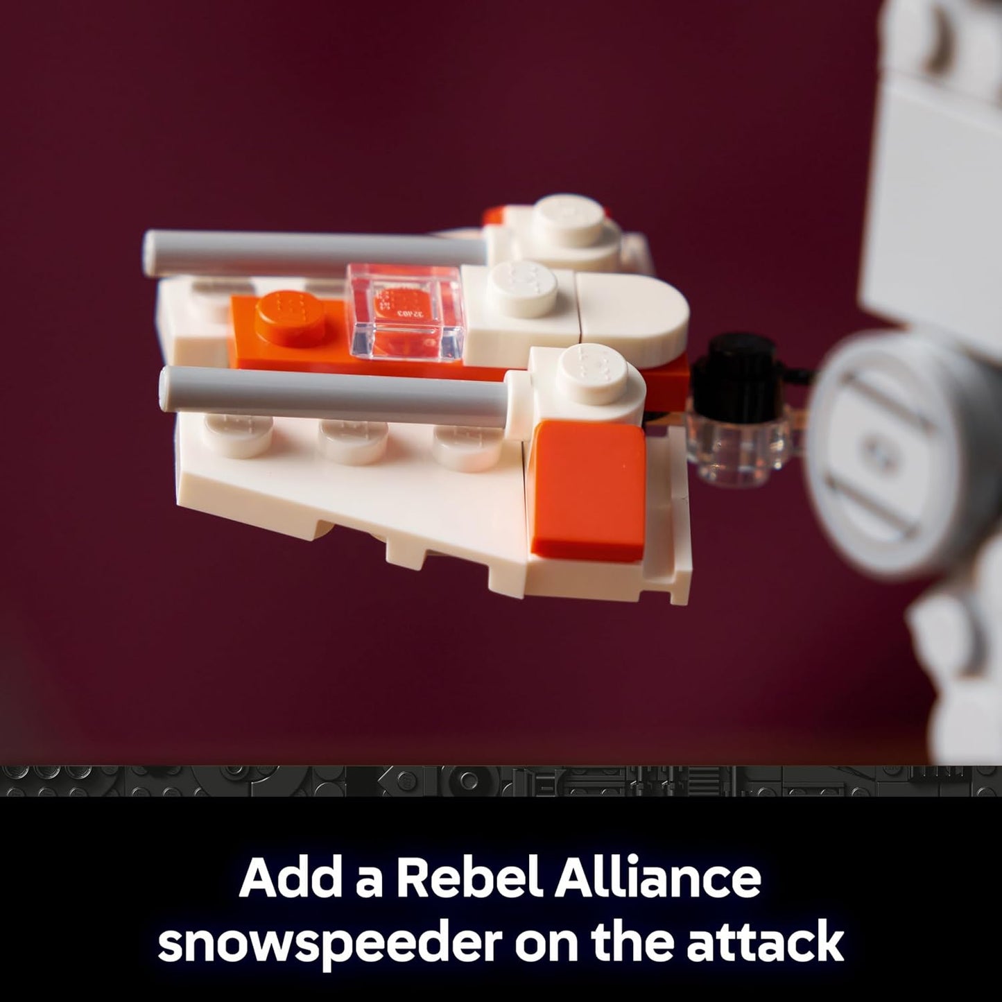 LEGO Star Wars 75440 Conjunto de Construção AT-AT para Adultos - Kit de Modelo para Exibição com Snowspeeder, Suporte e Placa de Identificação - Ideia de Decoração para Prateleira - Presente Colecionável para Fãs de O Império Contra-Ataca