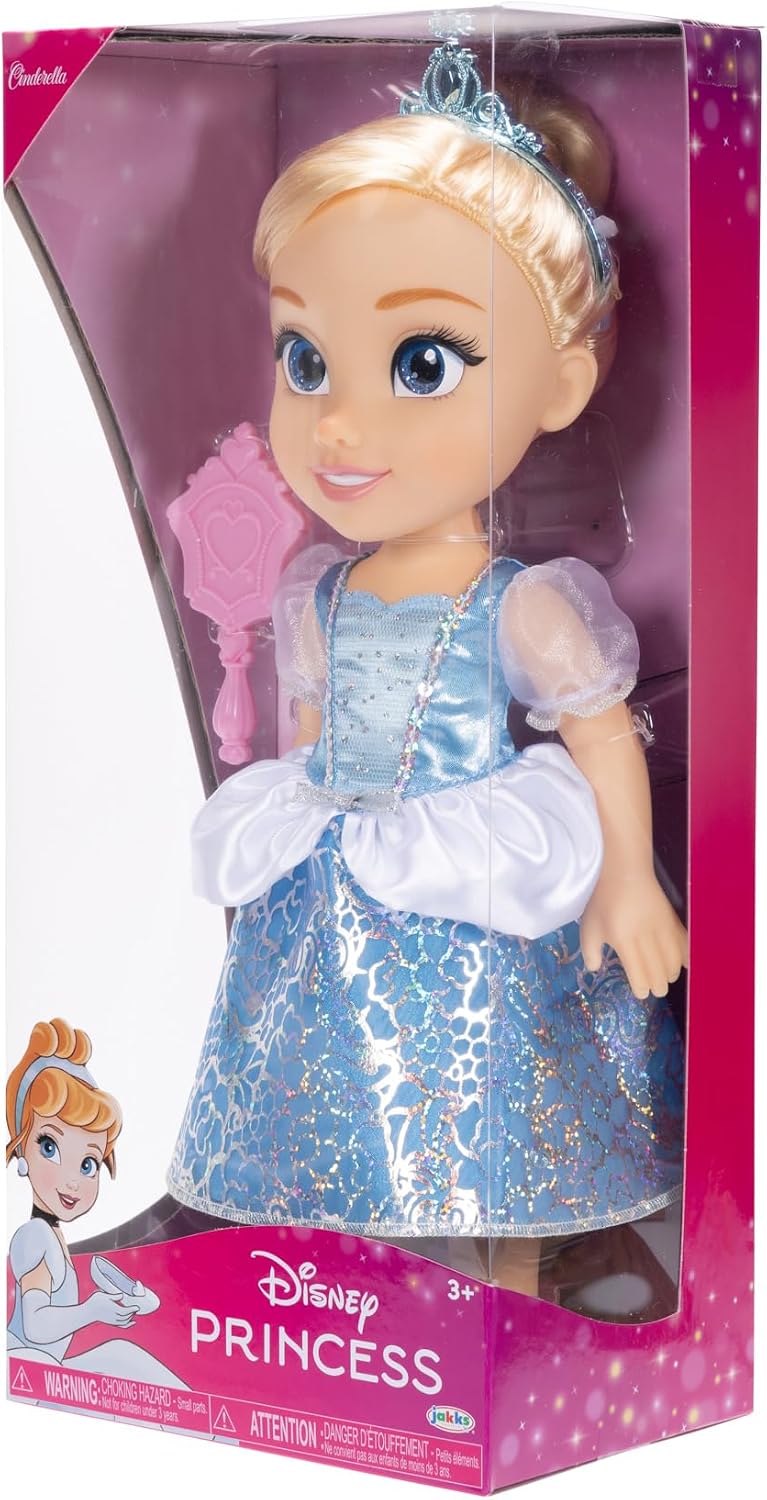 Disney Boneca Princess My Friend Cinderela 35 cm – Disney 100 Anos de Magia, Novo Visual Platinum