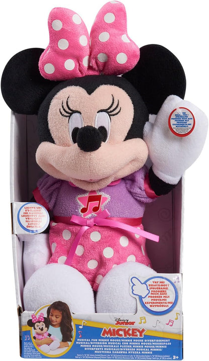 Just Play Pelúcia divertida da Minnie Mouse que canta