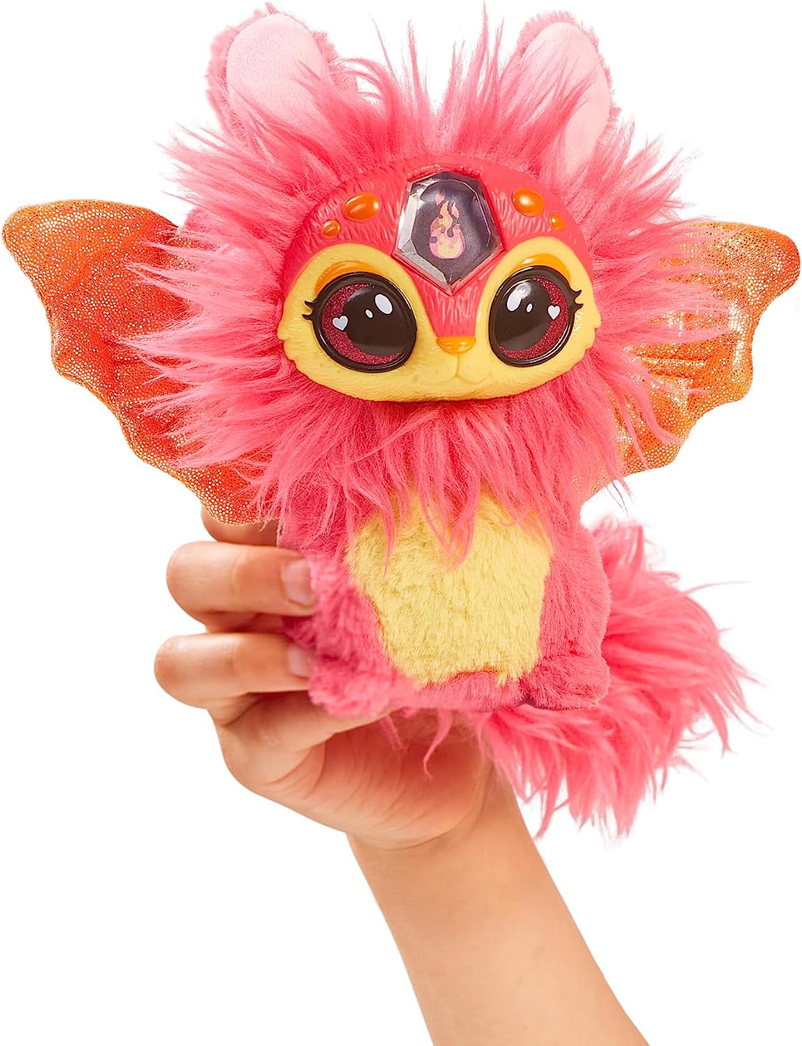 Magic Mixies Caldeirão mágico de fogo surpresa de gema mágica - revele um mixie de pelúcia não eletrônico e um anel mágico com uma revelação pop-up do caldeirão efervescente