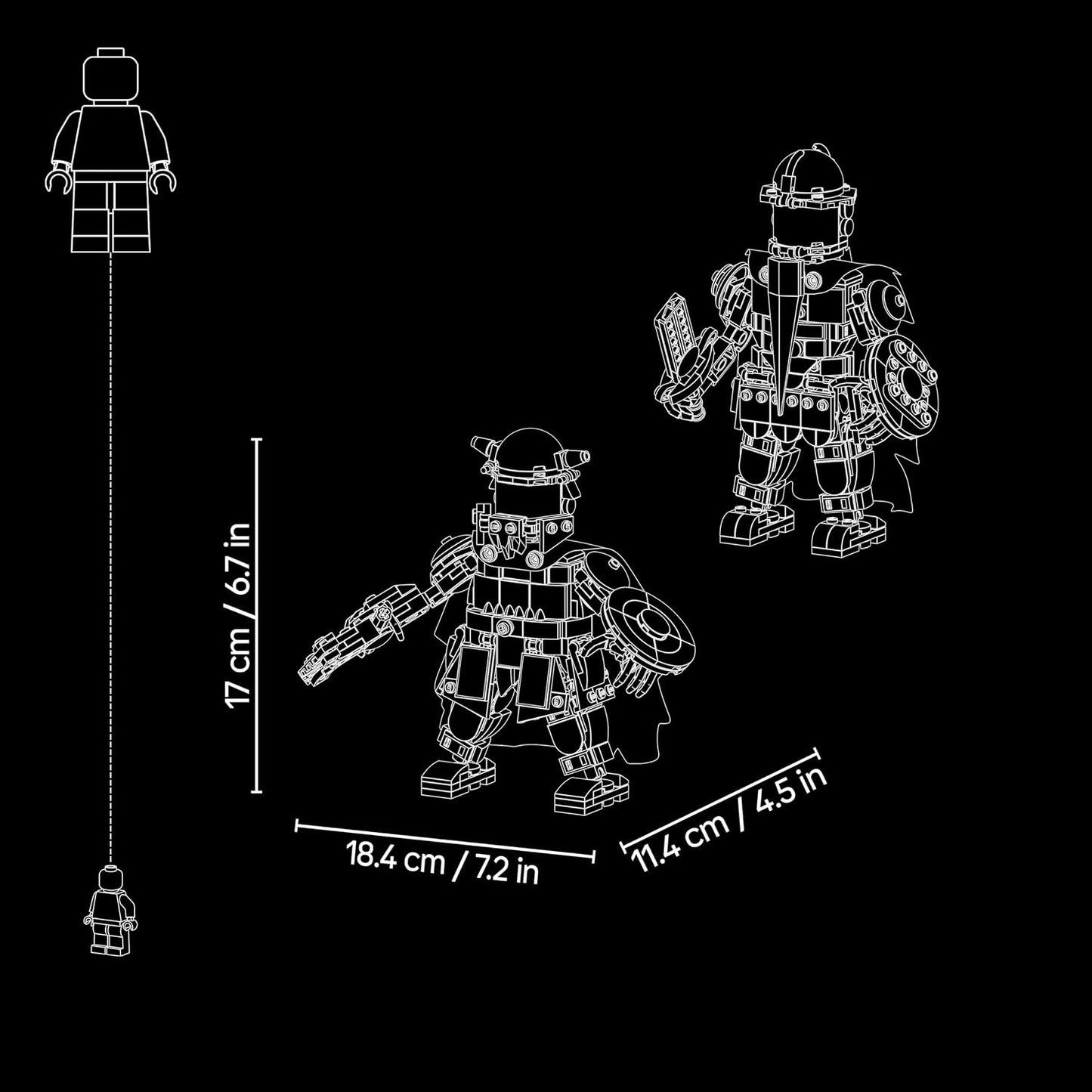 LEGO ONE PIECE Dorry vs. Brogy – Gigantes de Little Garden – Brinquedo Interativo com 2 Figuras de Ação e 5 Minifiguras – Presente para Meninos, Meninas e Fãs a partir de 9 Anos – 75644