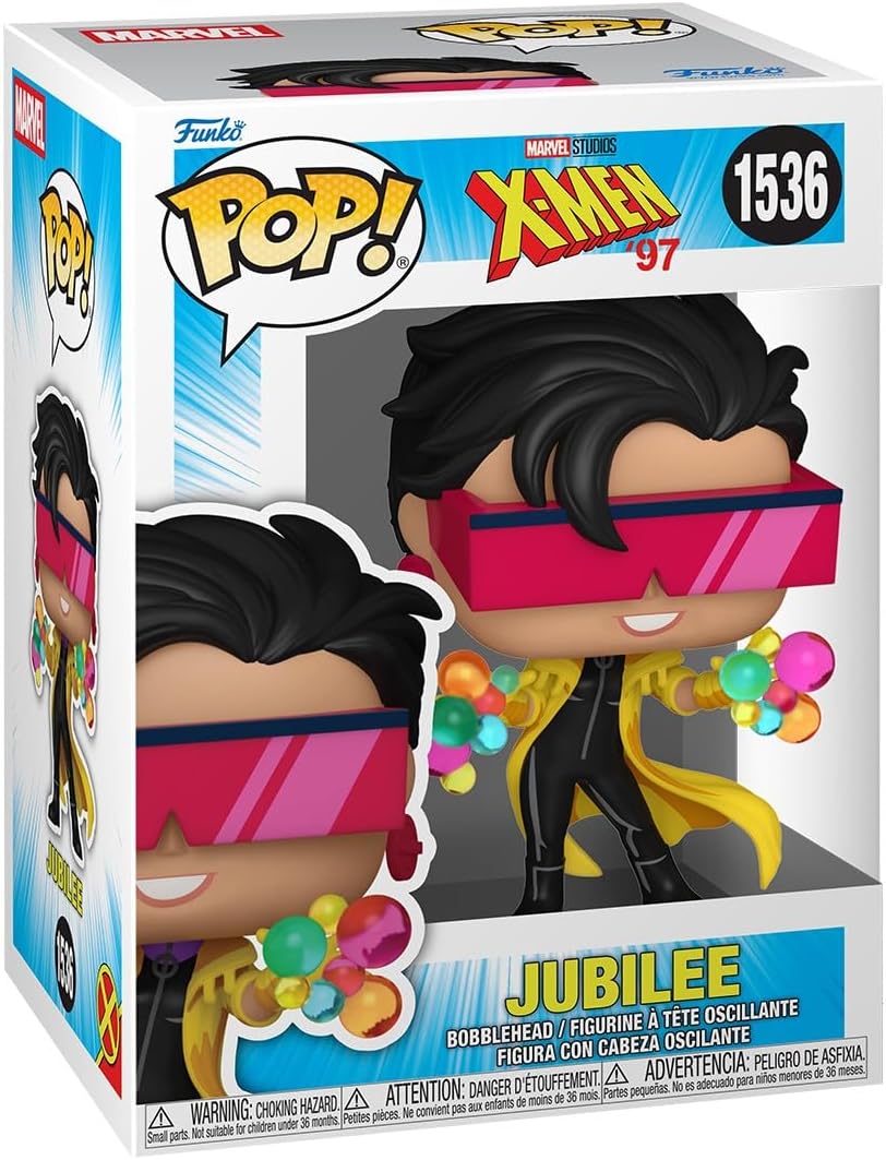 Funko Pop! Marvel: X-Men'97 - Jubilee - Figura de vinil colecionável - Ideia para presente - Produtos oficiais - Brinquedos para crianças e adultos - Fãs de quadrinhos - Figura modelo para colecionadores e exposição