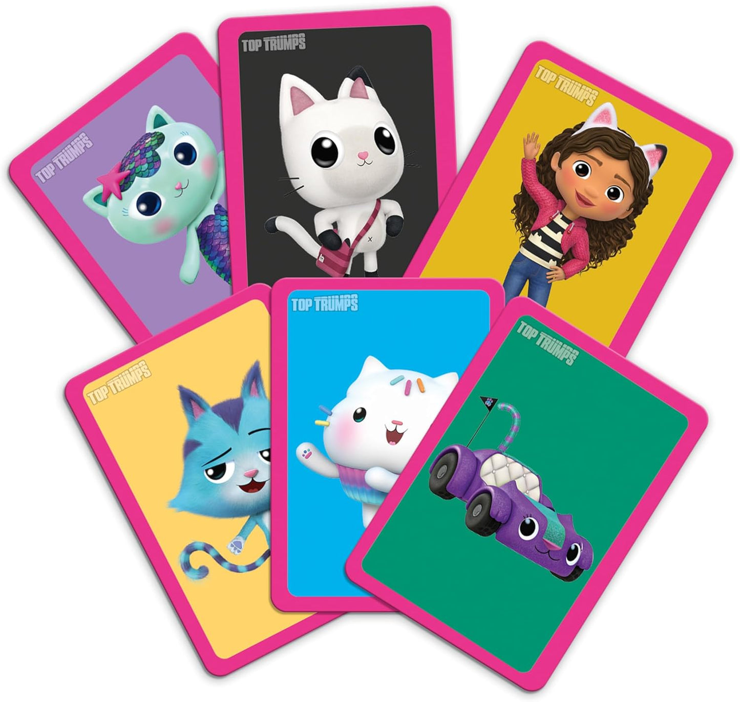 Top Trumps Casa de Bonecas da Gabby: Jogue com seus personagens favoritos, incluindo a Gabby e seus amigos. Jogo de tabuleiro de viagem, presente e brinquedo para meninos e meninas a partir de 4 anos.
