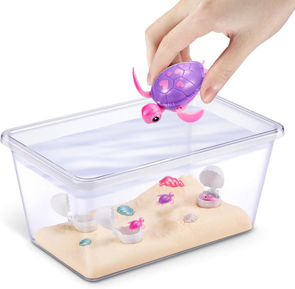 Pets Alive Mama Turtle Surprise da ZURU, robô de brinquedo tartaruga de estimação