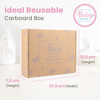 Baby Box Shop - Presentes personalizados para bebês unissex - Manta de bebê personalizada bege, azul, rosa e body de bebê personalizado com ursinho de pelúcia para bebê, ideal como presente de chá de bebê unissex e presente de batizado