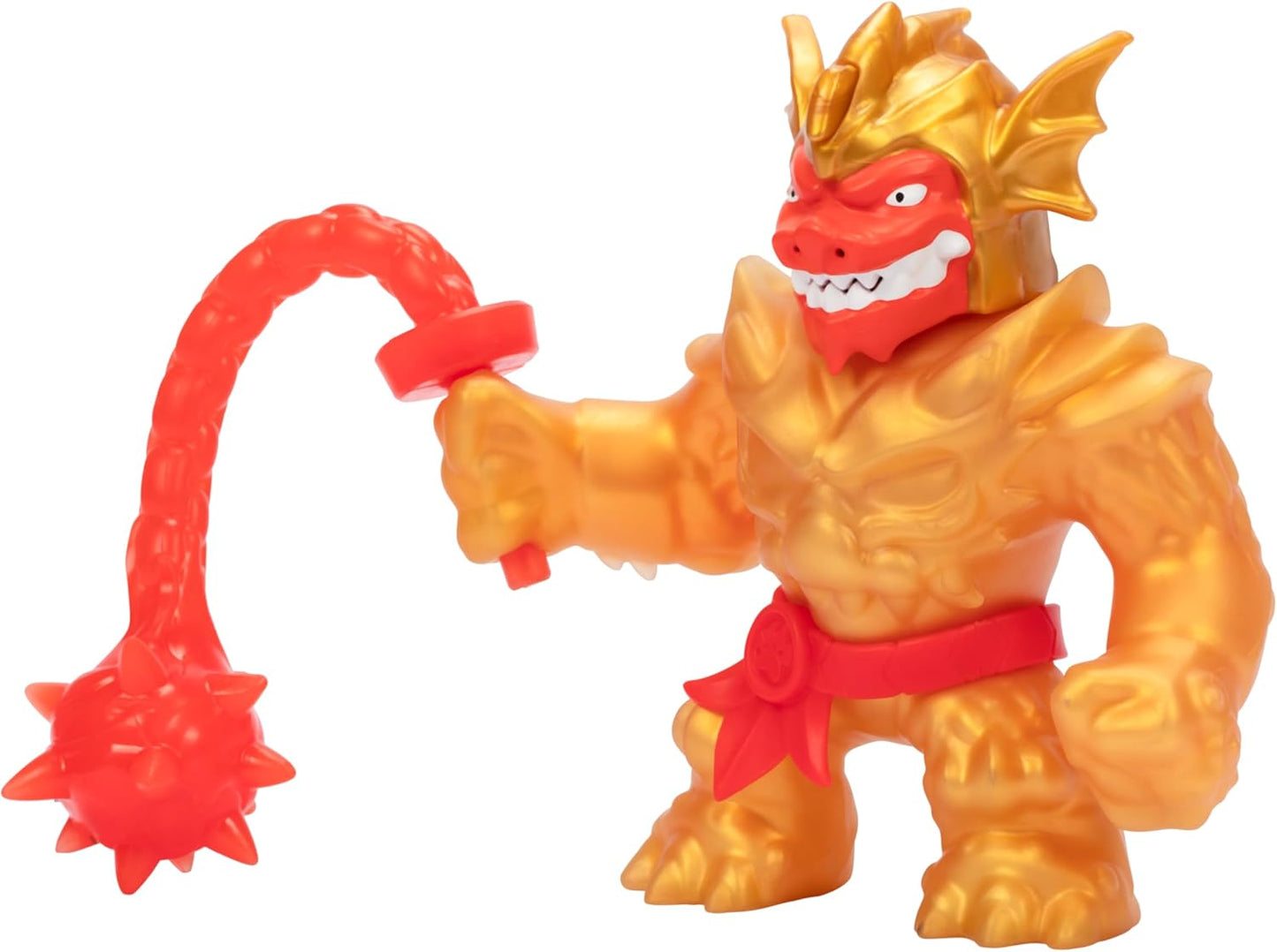 Heróis de Goo Jit Zu Stretch Strikers Deluxe Hero Pack Blazagon, Figura de Ação Elástica com Mais de 20 Sons de Batalha Incríveis