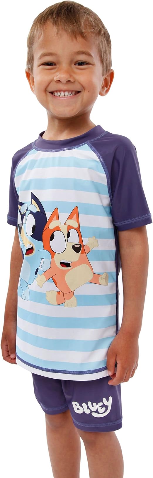 Bluey Boys Traje de baño para niños Conjunto de 2 Piezas para natación en la Playa y la Piscina