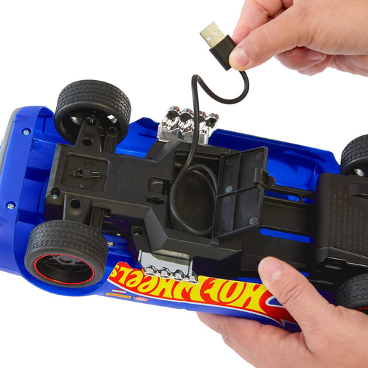 HOT WHEELS  Carro de brinquedo RC Rodger Dodger escala 1:16, veículo de controle remoto edição especial do 50º aniversário, HTP54