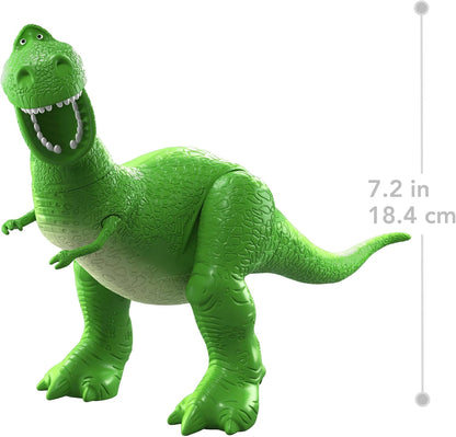 Mattel Figura de Ação Rex de Toy Story 5 (Disney e Pixar) da | Escala de 7 polegadas, personagem icônico, mais de 8 pontos de articulação, design fiel ao filme, JKV17