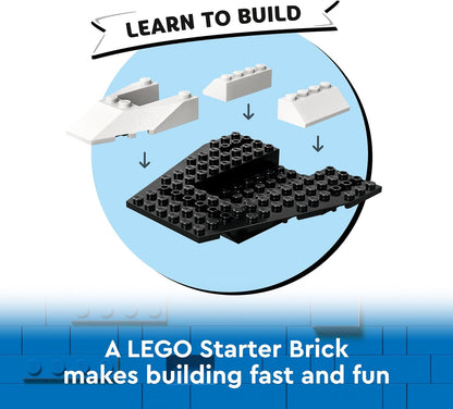 LEGO Urban Juego de descubrimiento de nave espacial y asteroide, juguete de estación espacial para niños y niñas a partir de 4 años, con una figura de extraterrestre y 2 minifiguras de astronauta para juegos de simulación, regalo