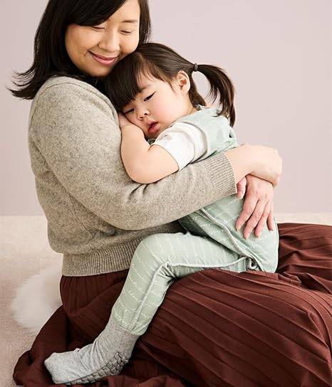 Love To Dream™ Macacão de dormir Organic Lite com pernas | Manga curta, cobertor vestível leve | 0,2 Tog Ideal para primavera e verão (24–27 °C) | Algodão lavável à máquina com almofadas antiderrapantes