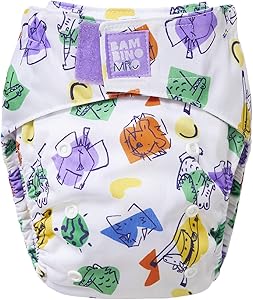 Bambino Mio, fralda reutilizável revolucionária - fralda ecológica sustentável, lavável e sem produtos químicos, do recém-nascido à criança (Chatter)