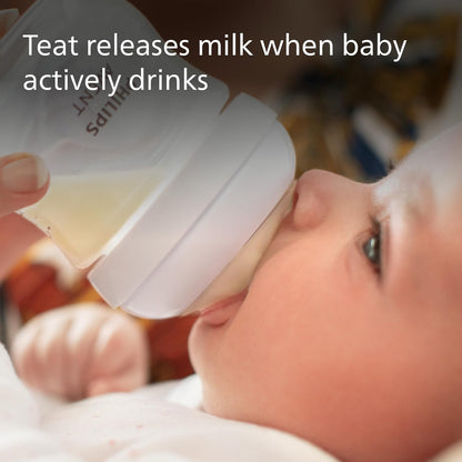 Philips Avent Conjunto de Mamadeiras de Vidro para recém-nascidos Avent Natural Response - 5 mamadeiras, 2 chupetas Philips Avent Ultra Soft de 0 a 6 meses, escova para mamadeiras, sem BPA (modelo SCD879/11)