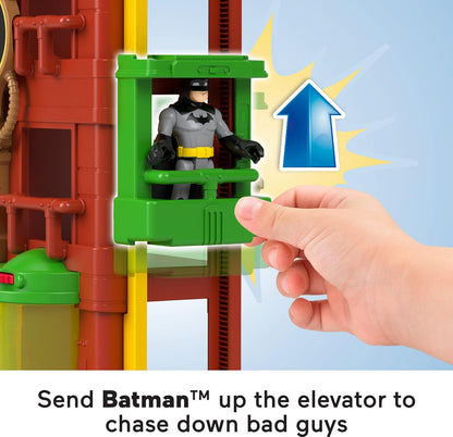 Fisher-Price Brinquedo Imaginext DC Super Friends Batman, Conjunto de Brinquedo Beco do Crime com Figuras e Acessórios para Crianças em Idade Pré-escolar a partir de 3 Anos