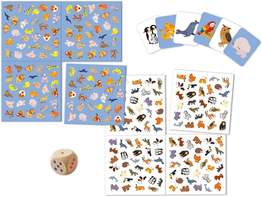 Janod - Minha primeira busca e descoberta - Tema animal - Jogo de tabuleiro infantil - Jogo de observação - A partir de 3 anos,