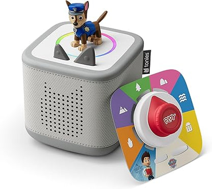 Conjunto de brinquedos Toniebox 2 azul-celeste TONIES com Patrulha Canina Chase Tonie, jogo Tonieplay e controle Tonieplay