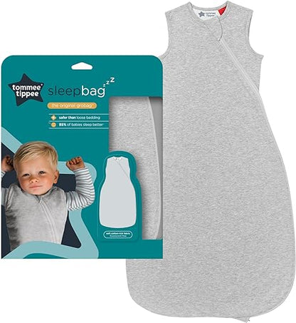 Tommee Tippee Saco de dormir para bebê, The OriginalGrobag, design moderno e saudável, tecido macio rico em algodão, 6-18 m, 1,0 TOG, blush