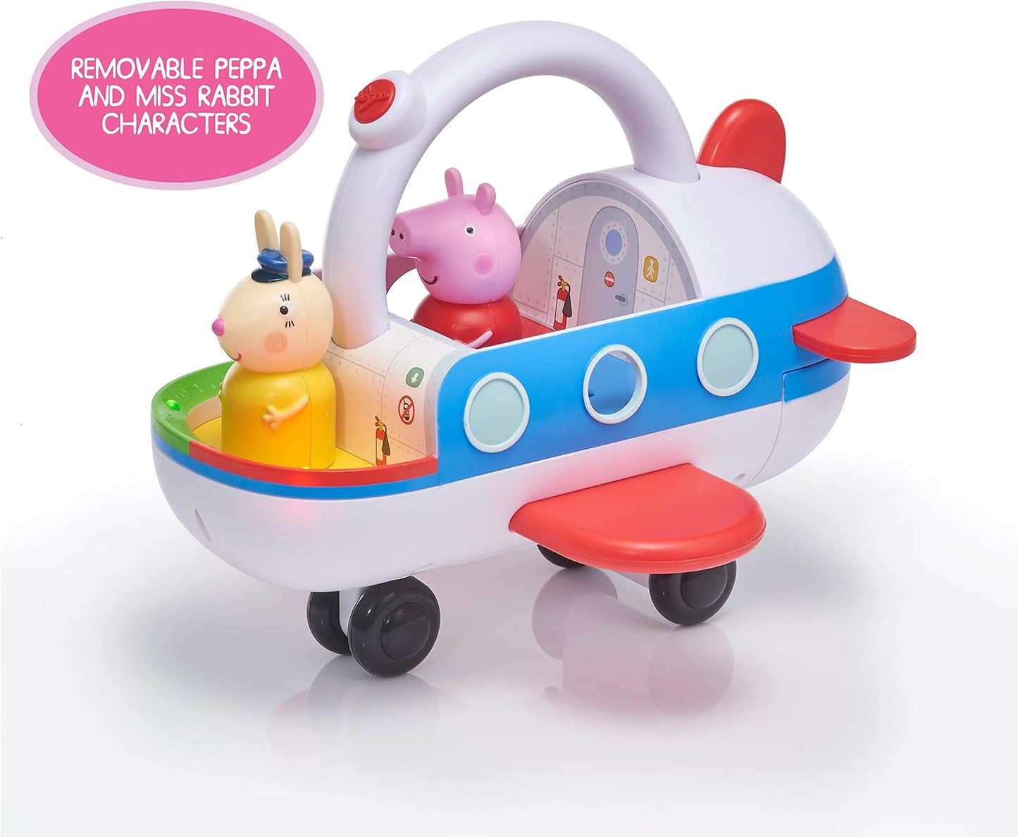 Uau! Brinquedos da Peppa Pig: Avião Inteligente | Brinquedo Interativo para Aprendizagem Pré-Escolar | Mais de 25 Luzes, Sons e Frases | Detecção de Movimento | Para Crianças de 2, 3, 4 e 5 Anos