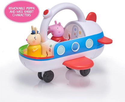 Uau! Brinquedos da Peppa Pig: Avião Inteligente | Brinquedo Interativo para Aprendizagem Pré-Escolar | Mais de 25 Luzes, Sons e Frases | Detecção de Movimento | Para Crianças de 2, 3, 4 e 5 Anos