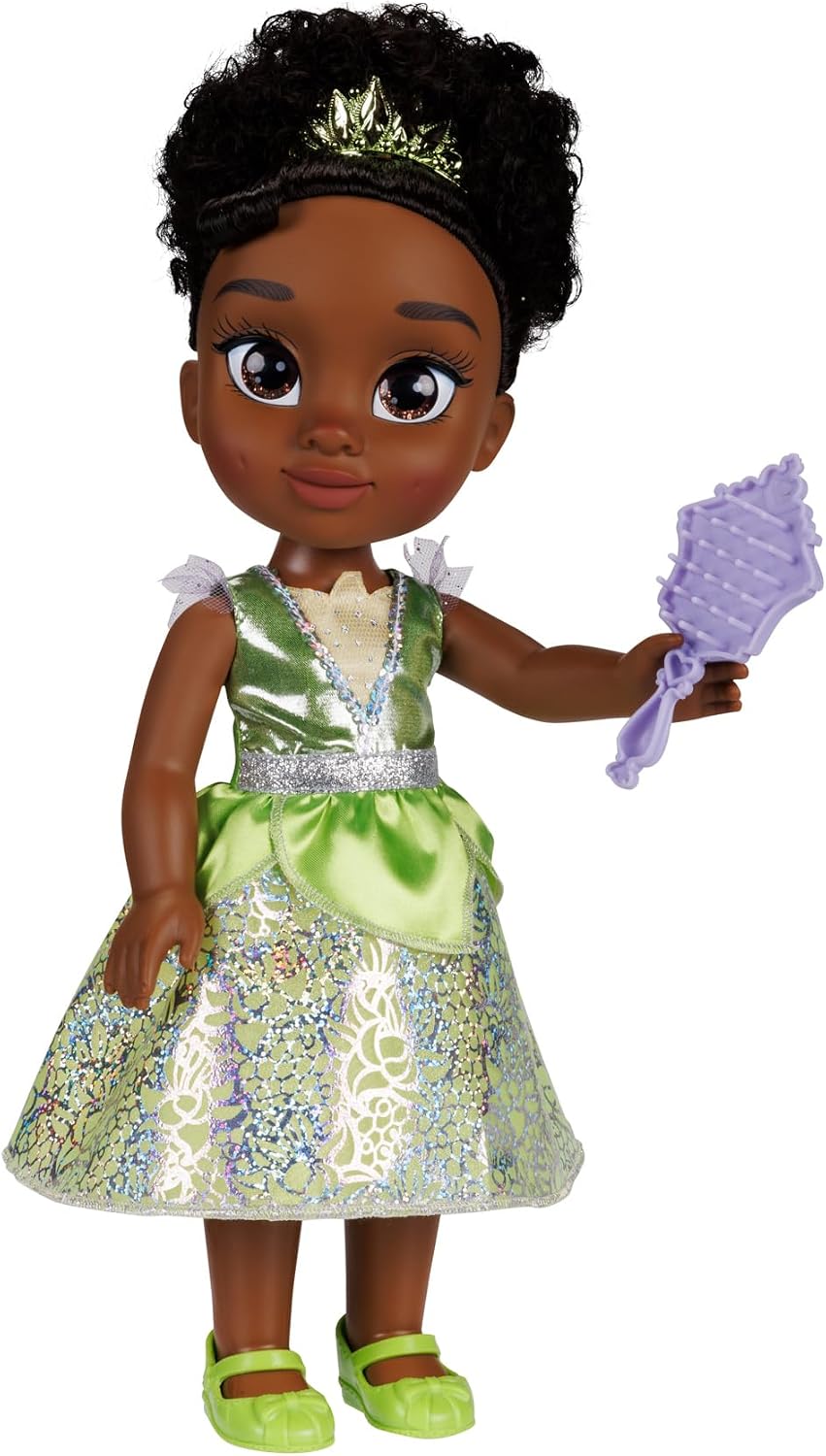 Disney Boneca Princess My Friend Tiana 35 cm – Disney 100 Anos de Magia, Traje Platinum