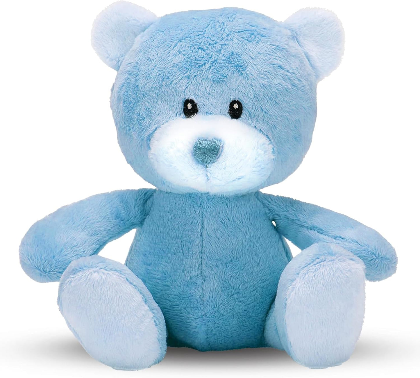 Cesta para Bebê Menino – Conjunto de 17 peças para recém-nascido com pelúcia | Ideal para chás de bebê, revelação de gênero e presente de batizado