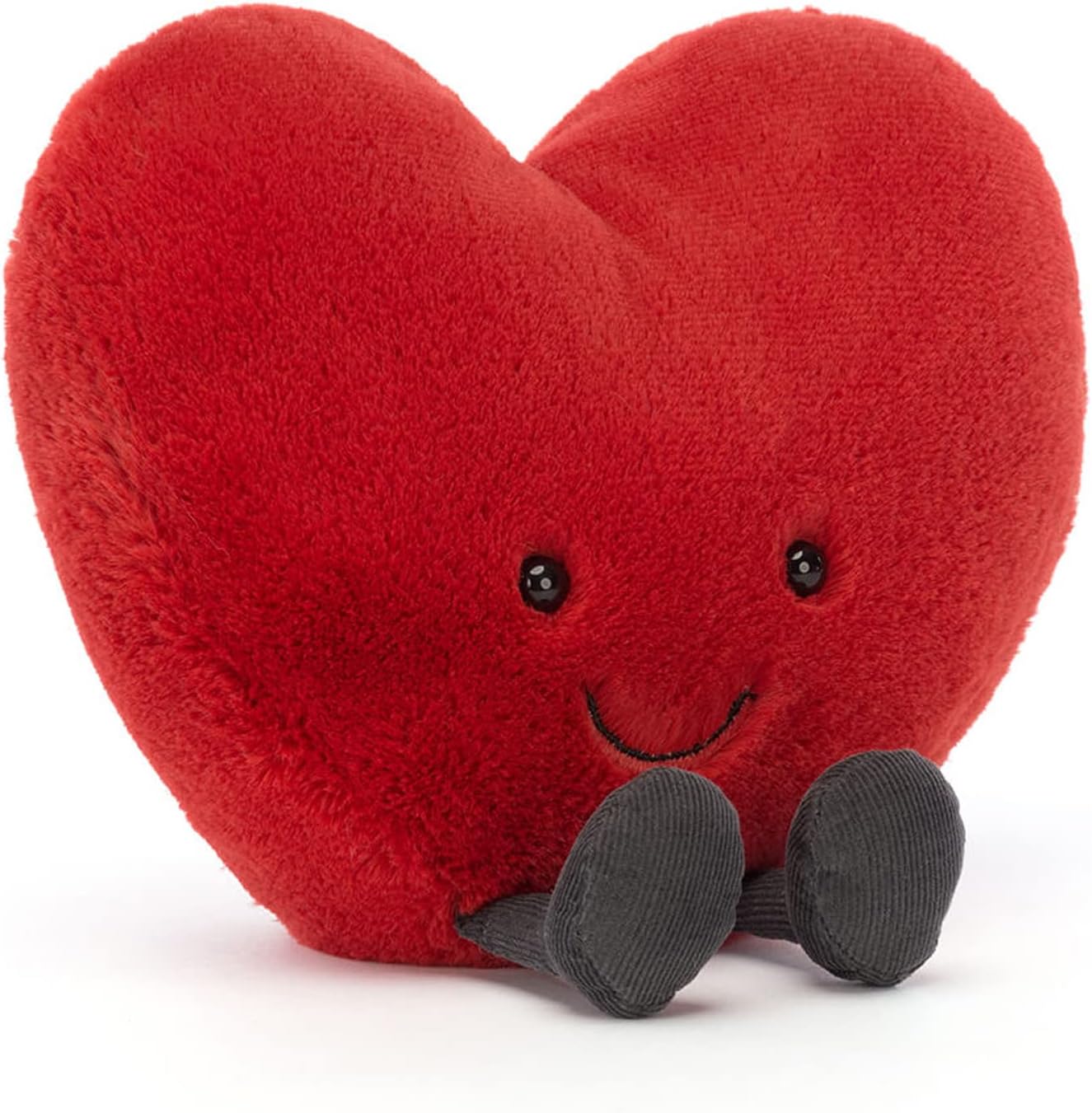 Jellycat Amuseable Grande Coração Vermelho Colecionável Pelúcia Decoração