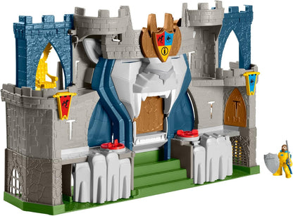 Fisher Price Imaginext Castelo do Reino do Leão - Conjunto de Brinquedo com Tema Medieval e Figuras para Crianças em Idade Pré-escolar de 3 a 8 Anos, Cores Variadas, 0194735009640