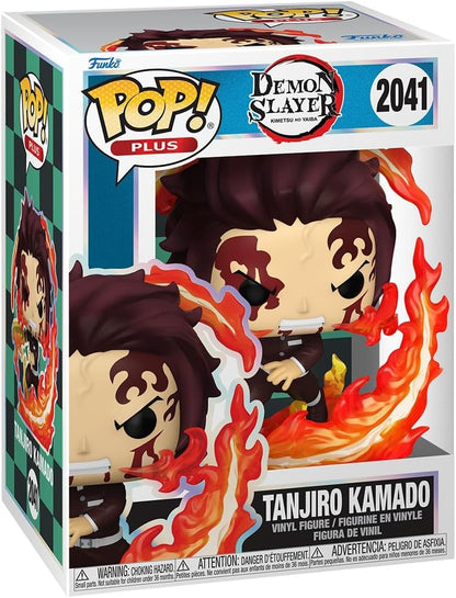 Funko Pop! Plus: Demon Slayer - Tanjiro Kamado - (Dancing Flash) - Figura de vinil colecionável - Ideia de presente - Produtos oficiais - Brinquedos para crianças e adultos - Fãs de anime - Figura modelo para colecionadores