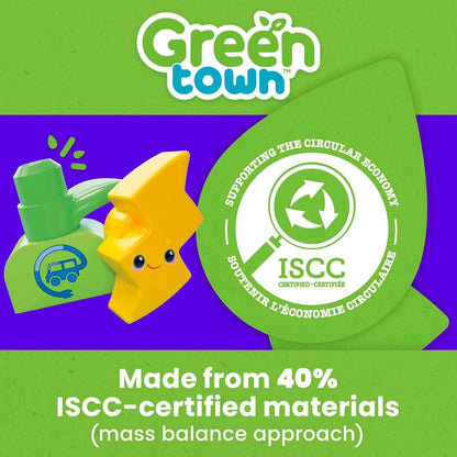 MEGA BLOKS Blocos de construção infantis Fisher-Price, classificação e reciclagem de cidade verde