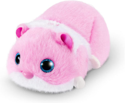Pets Alive Hamstermania Pink da ZURU Hamster, animal de estimação eletrônico, mais de 20 sons interativos, brinquedo de bola de hamster para meninas e crianças (rosa)