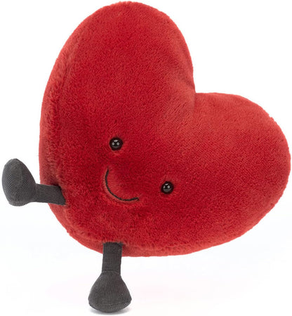 Jellycat Amuseable Grande Coração Vermelho Colecionável Pelúcia Decoração