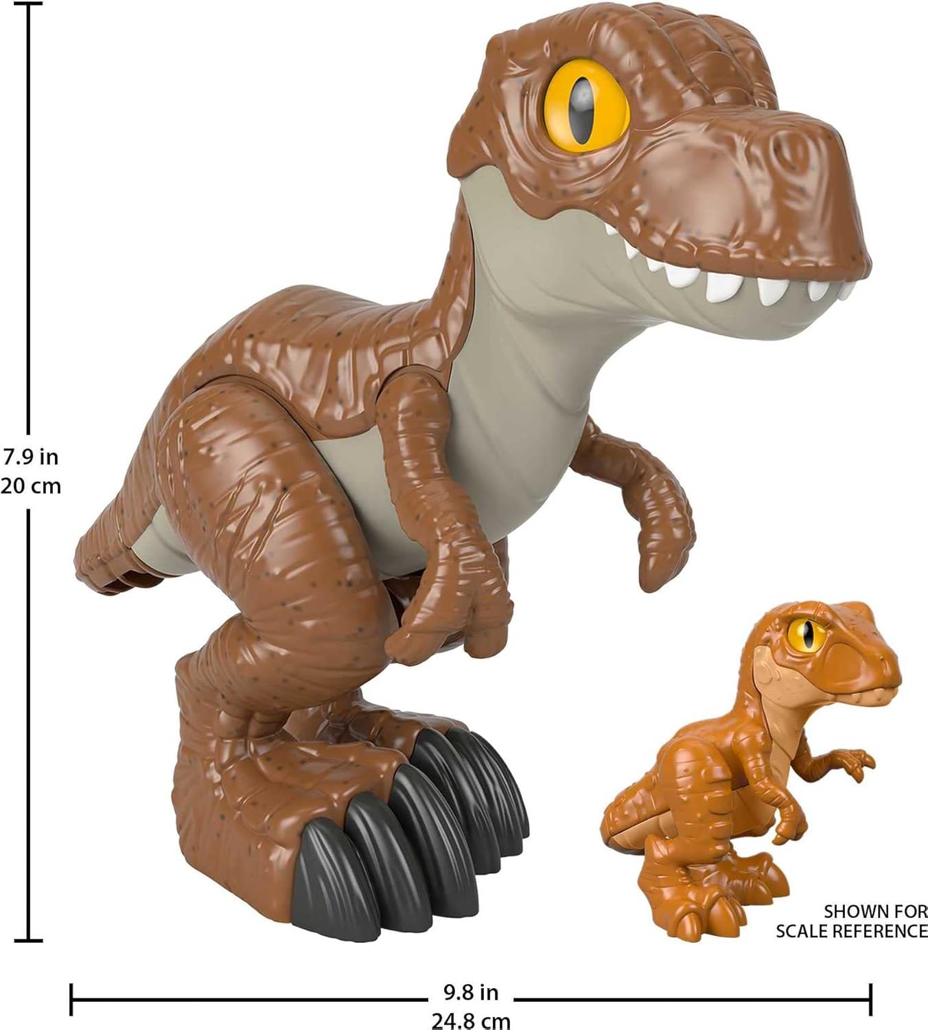 Imaginext Fisher-Price Imaginext Jurassic World Camp Cretaceous T.Rex XL, figura de dinossauro extragrande para crianças em idade pré-escolar de 3 a 8 anos.