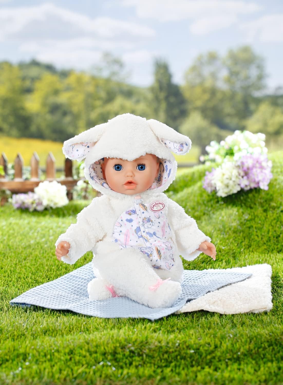 Baby Annabell Macacão com estampa de ovelha 709825 - Roupas e acessórios para bonecas de até 43 cm - Possui capuz com orelhas de ovelha - Inclui cabide - Indicado para crianças a partir de 3 anos