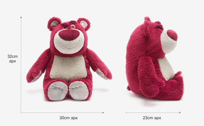 Disney Urso de Pelúcia Lotso Huggin', Oficial da Store, Toy Story, 32 cm/12", Ursinho Rosa com Aroma de Morango, Personagem de Pelúcia Macio e Fofo, Vilão com Detalhes Bordados e Acabamento Suave