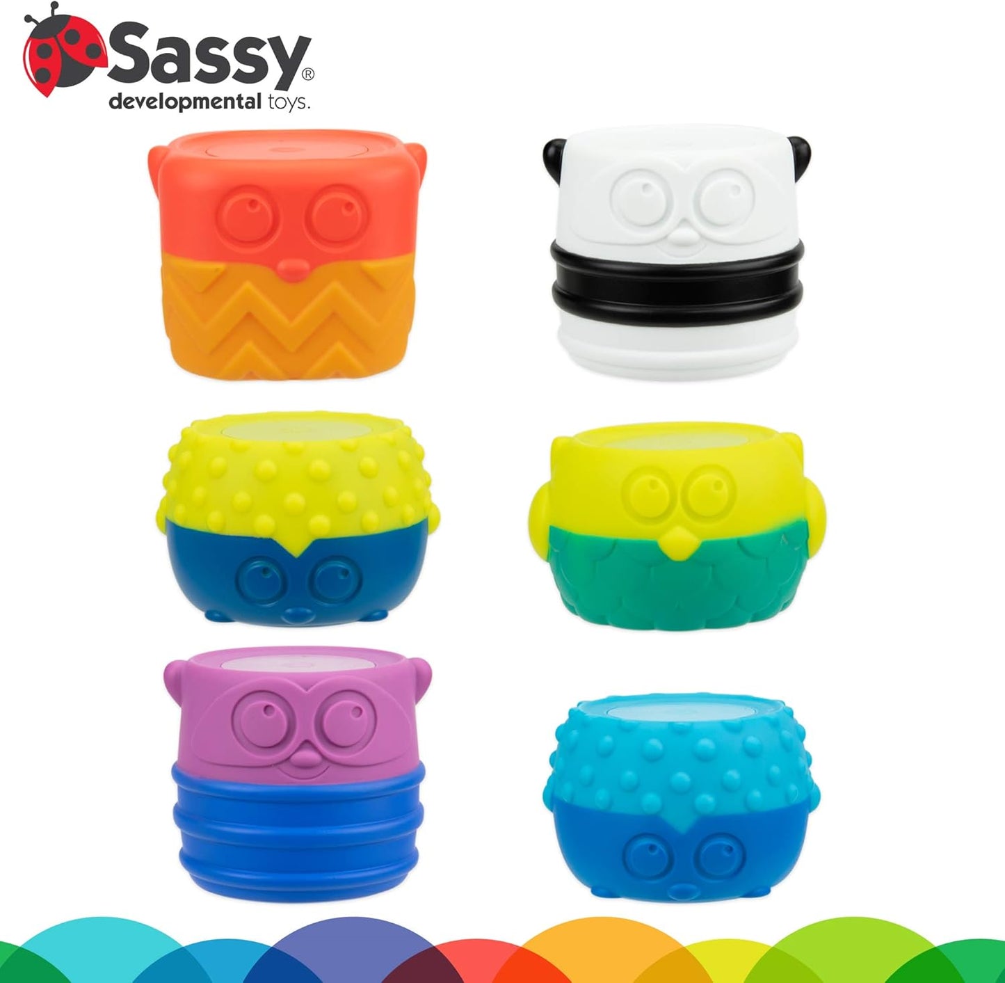 Sassy Baby STEM Magnetic Stacking Pals - 6m+