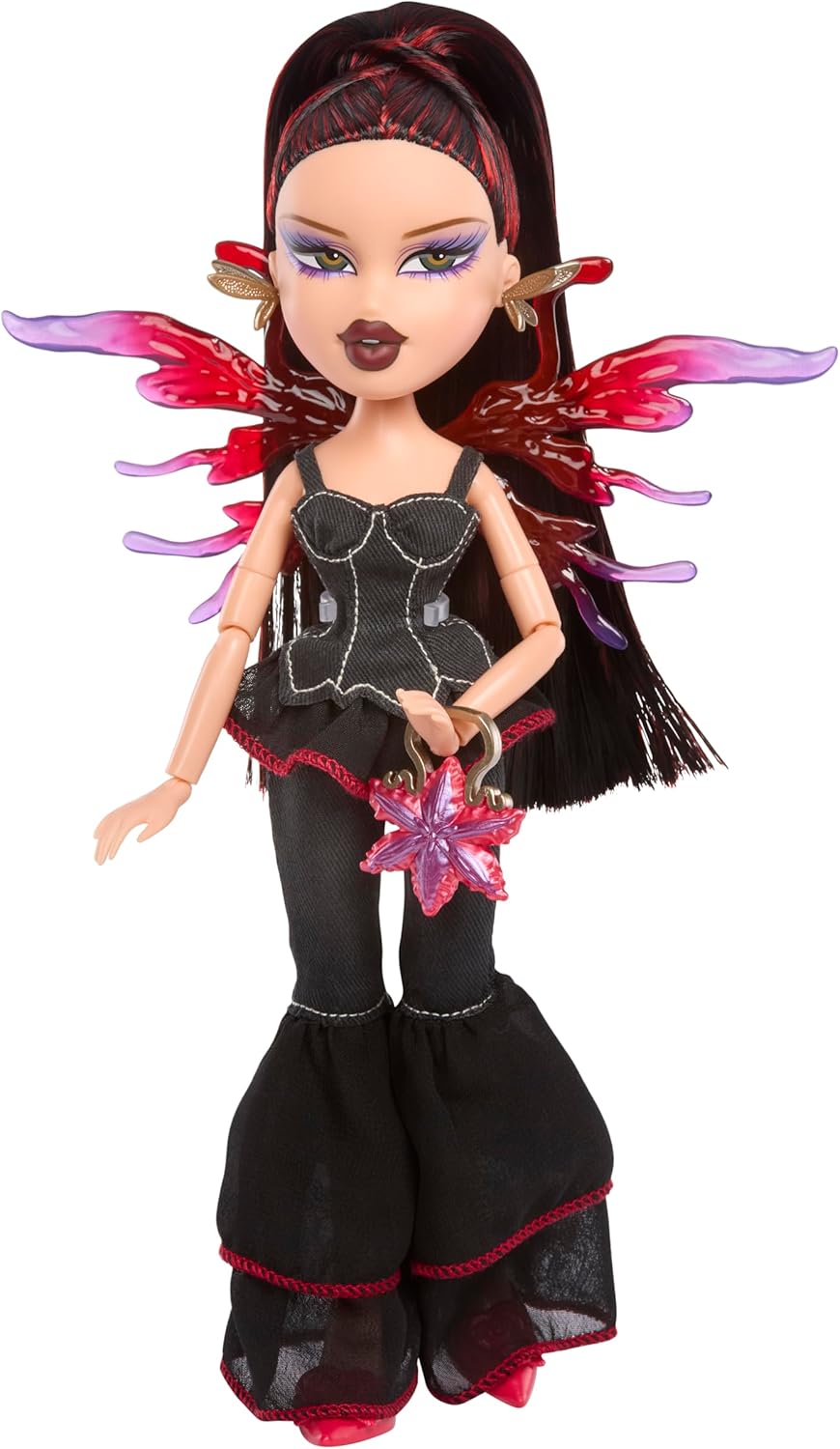 Bratz Fashion Pixiez Lina - Boneca colecionável de fantasia com roupas e acessórios de verdade. As asas se transformam em um anel.