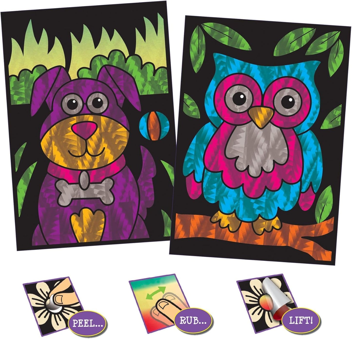 Galt Toys, Fab Foil Art, Kit de artesanato para crianças, a partir de 6 anos e brinquedos, Galt Fab Foil Art, kits de artesanato criativo para crianças e conjunto de atividades divertidas de arte em folha para crianças, meninas e meninos.