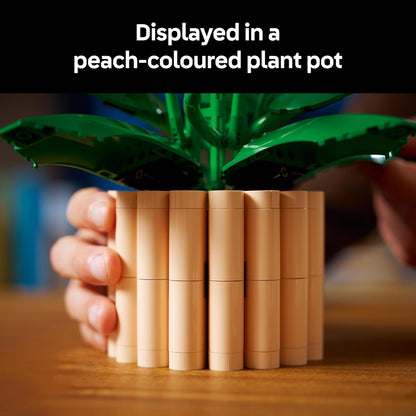 LEGO Botanicals Lírio da Paz - Conjunto de Planta Artificial em Vaso para Adultos - Presente DIY para o Dia das Mães, incluindo Flores e Botões Artificiais Brancos para Decoração de Sala de Estar ou Quarto - 11504
