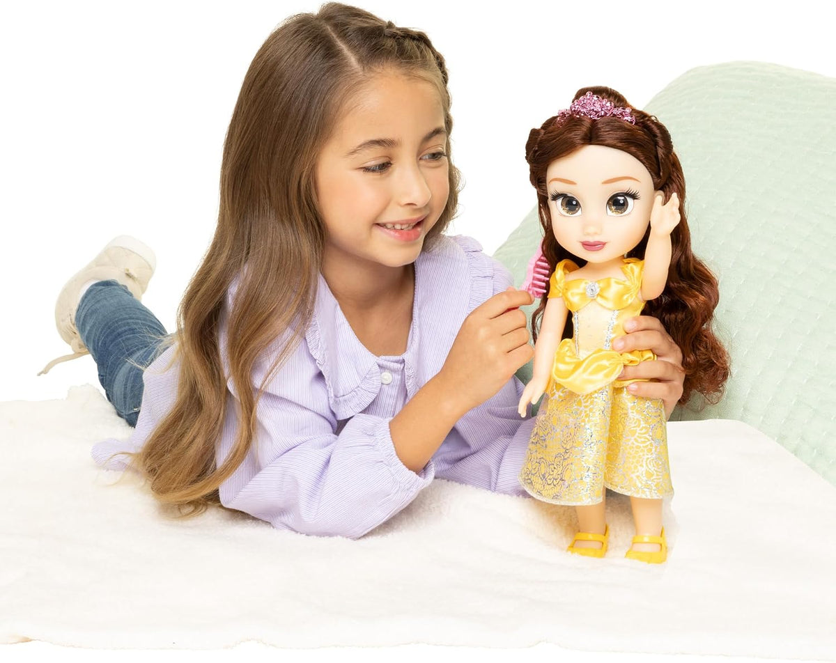 Disney Boneca Princess My Friend Belle 35 cm Celebrate Disney 100 Years of Wonder: Beautiful New Outfit Features a Platinum Holofoil