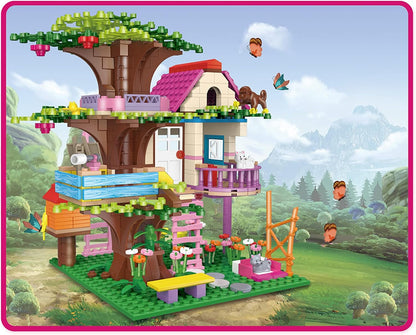 Vintop Casa del Árbol Bloques de Construcción de Juguete para Niñas Ad 6 7 8 9 10+ Años, 540 Piezas STEM Friendship Tree House Juguete Regalo para Niñas 6 7 8 9 10+ Años